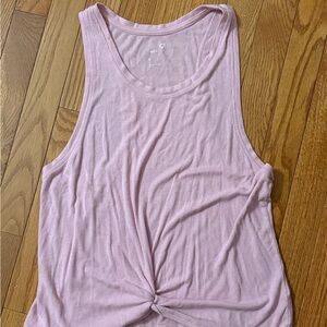 GAP Light Pink Twist-Front Tank Top